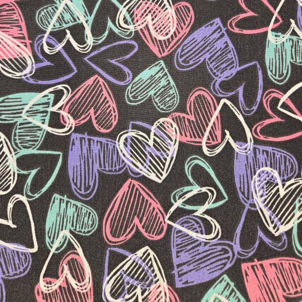 Black Scribble Heart